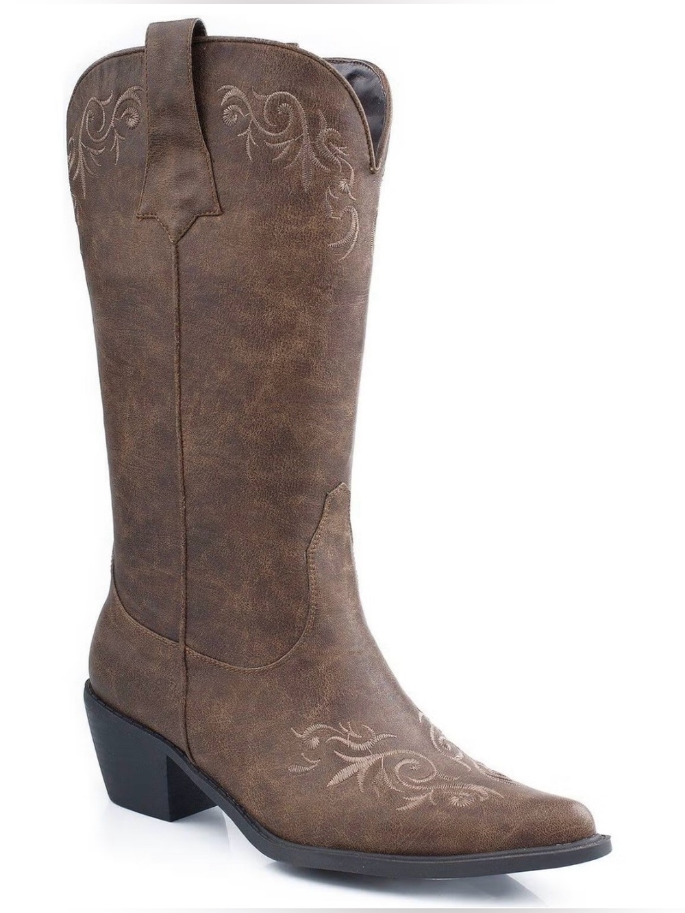 NWT ROPER WOMEN'S EMBROIDERED FAUX LEATHER WESTERN BOOTS - SNIP TOE Sz(10)
